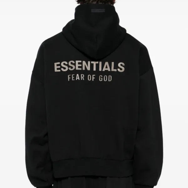 Essential Fear Of God Hoodie Zip Black