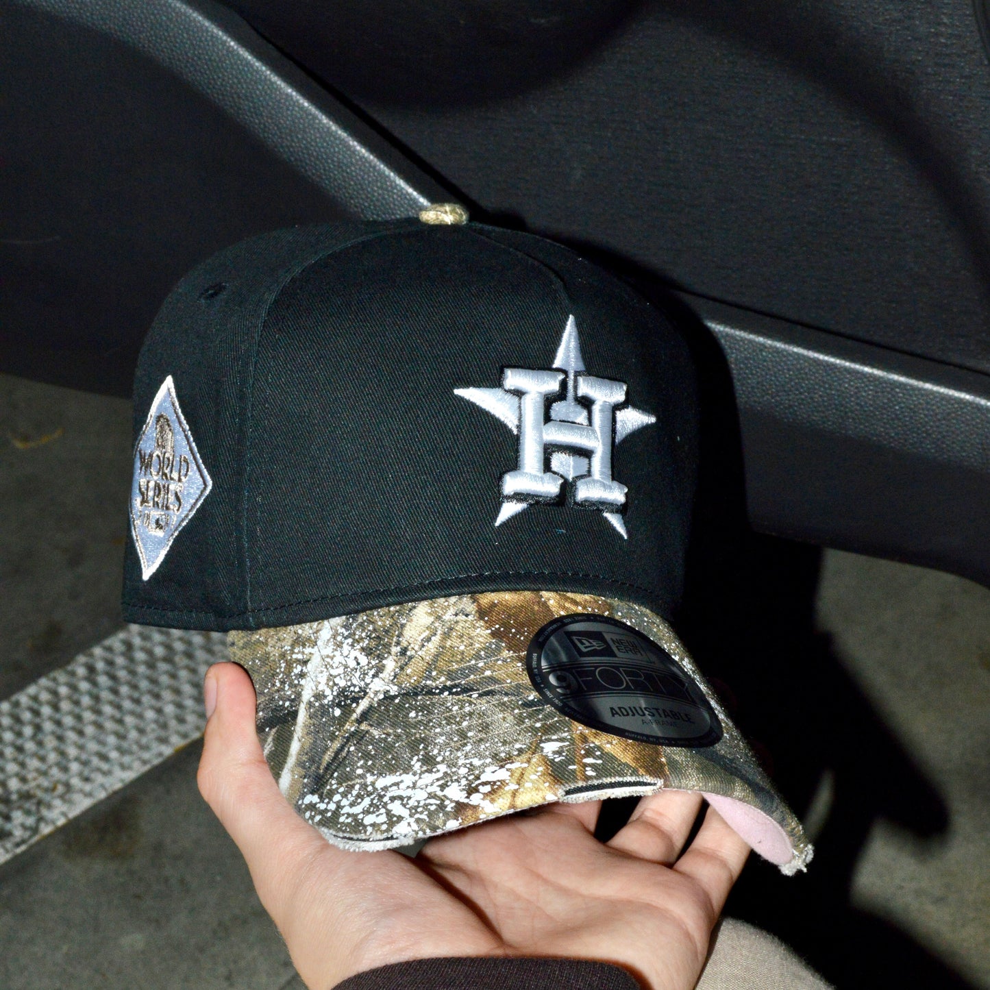 New Era 9forty A Frame Houston Astros Black Camo