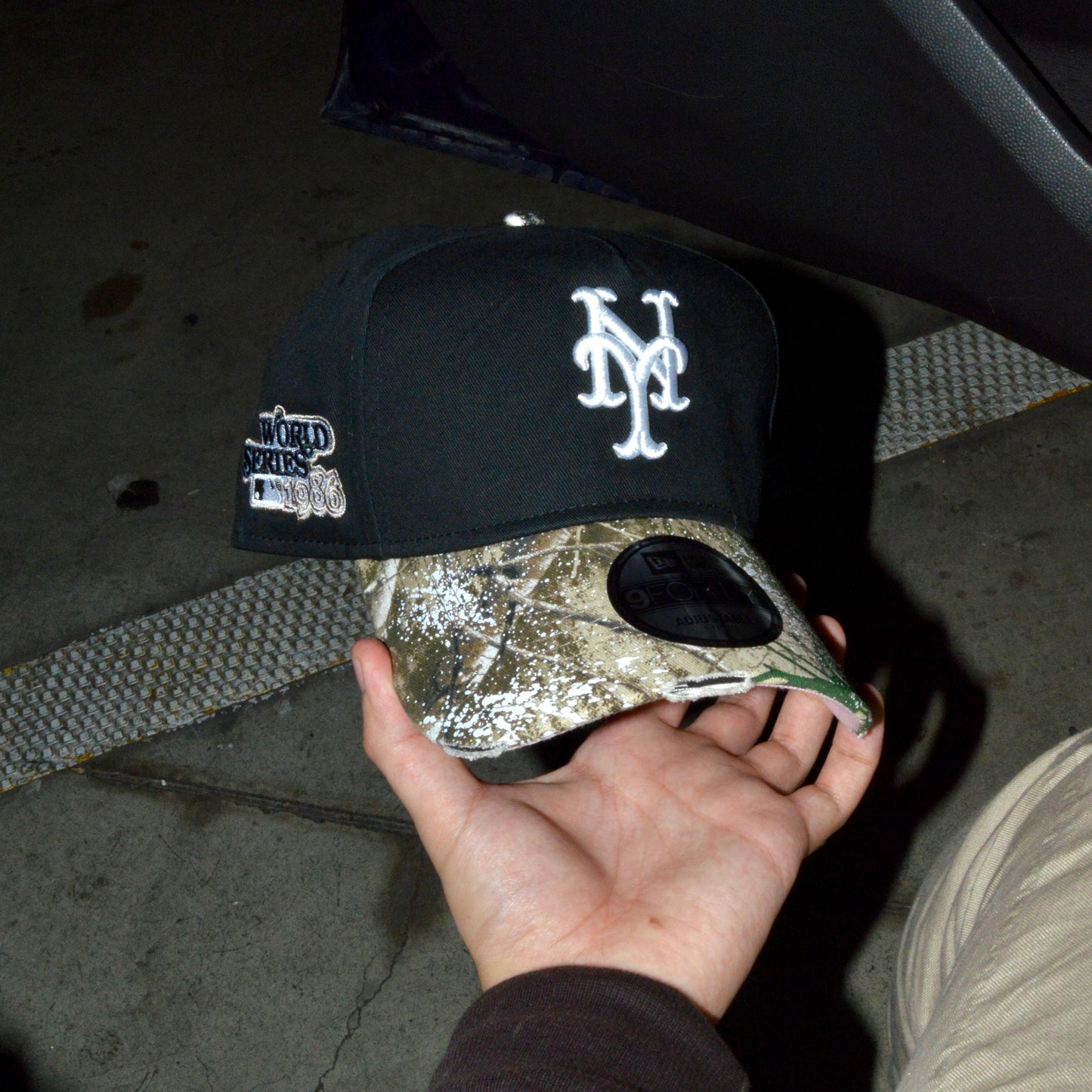 New Era 9forty A Frame New York Mets Black Camo