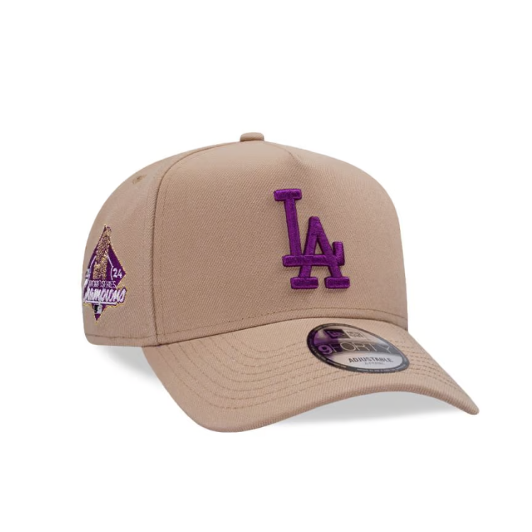 New Era 9forty A Frame LA Dodgers Camel Grape