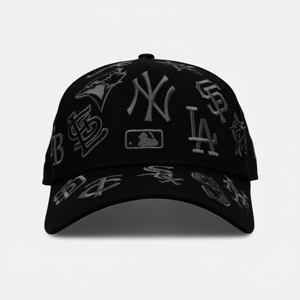 New Era 9forty A Frame MLB All Over Total Black