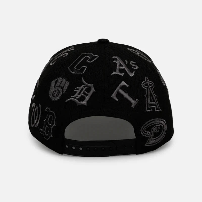New Era 9forty A Frame MLB All Over Total Black