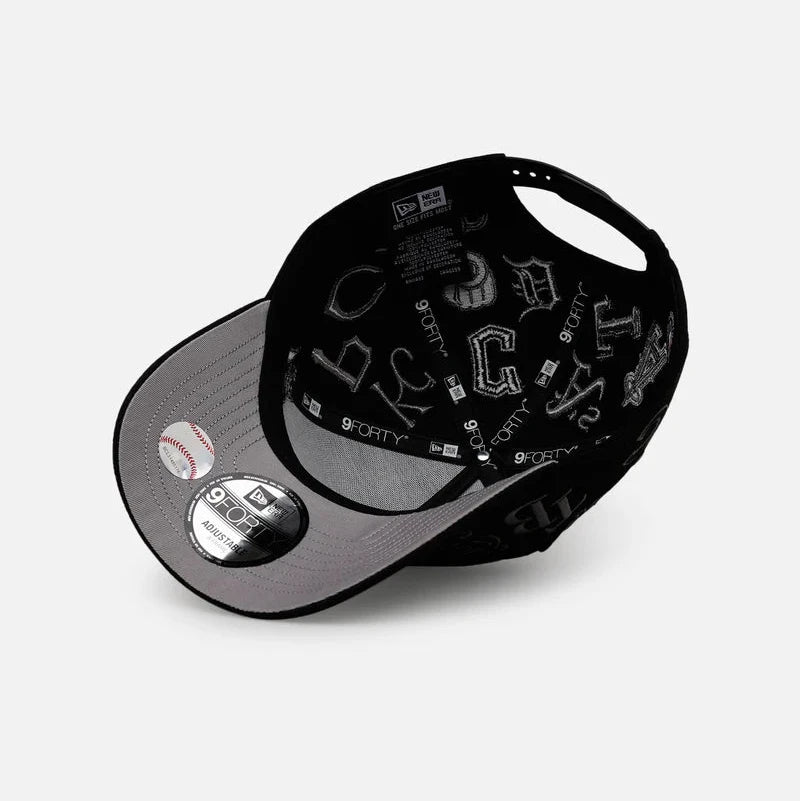New Era 9forty A Frame MLB All Over Total Black