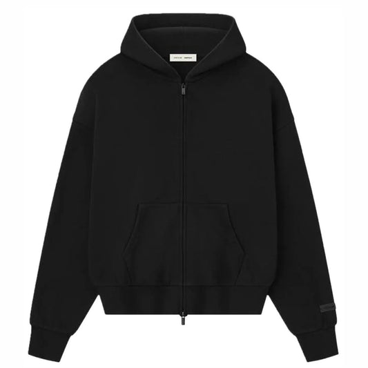 Essential Fear Of God Hoodie Zip Black