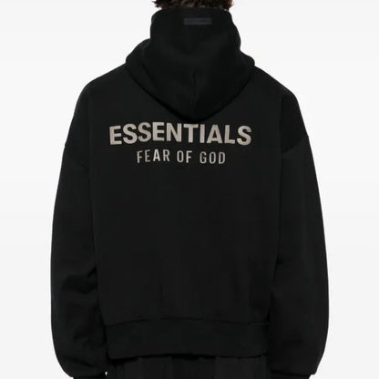 Essential Fear Of God Hoodie Zip Black