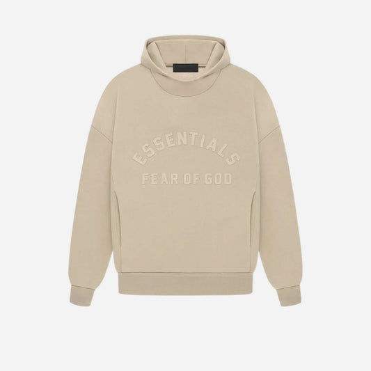 Essential Fear of God Hoodie Logo Beige