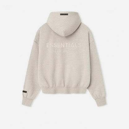 Essential Fear Of God Hoodie Zip White