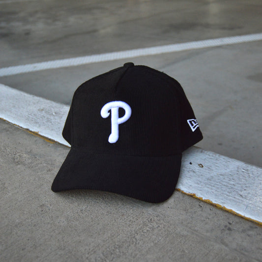 New Era 9forty Snapback Philadephia Phillies Black Corduroy