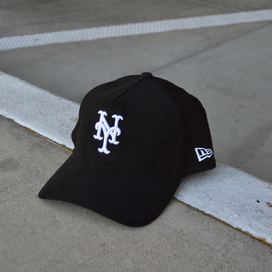 New Era 9forty Snapback New York Mets Black Corduroy