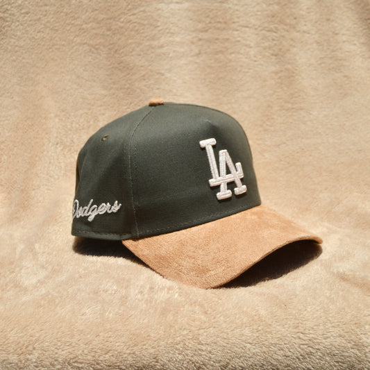 New Era 9forty Snapback Los Angeles Dodgers Moss Canvas Wheat