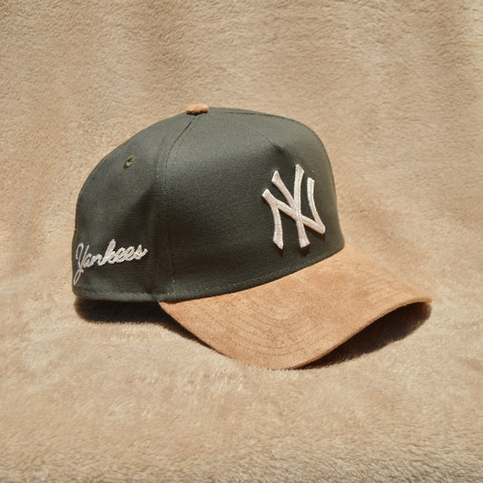 New Era 9forty Snapback New York Yankees Moss Canvas Wheat