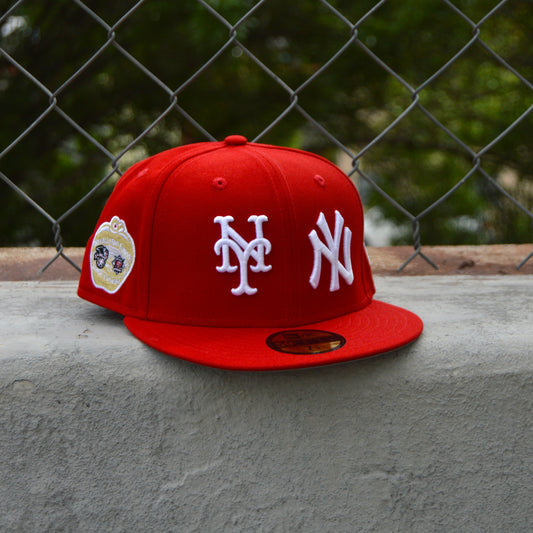 New Era 59fifty Yankees X Mets Red