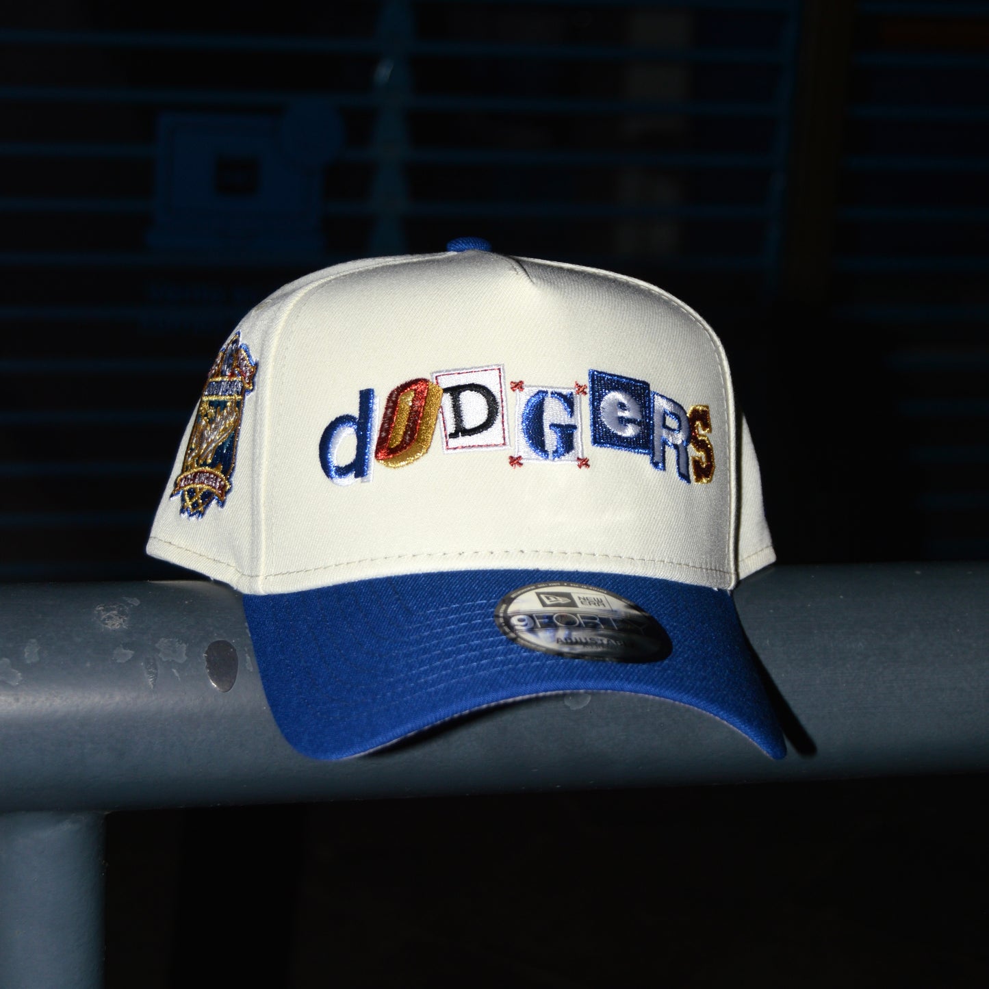 New Era 9forty A Frame Los Angeles Dodgers Script Chrome