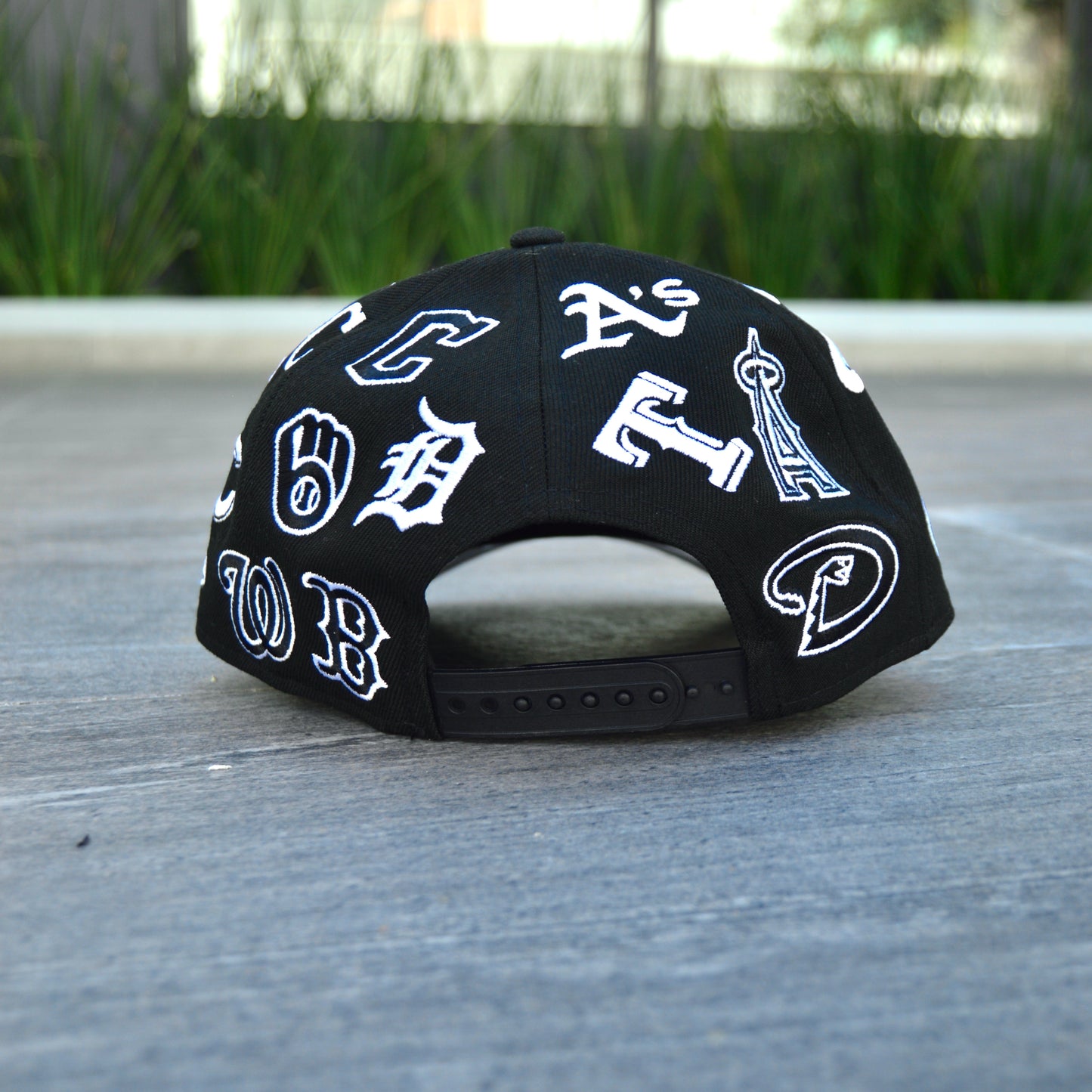 New Era 9forty A Frame MLB All Over Silver