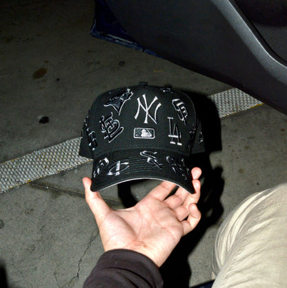 New Era 9forty A Frame MLB All Over Total Black