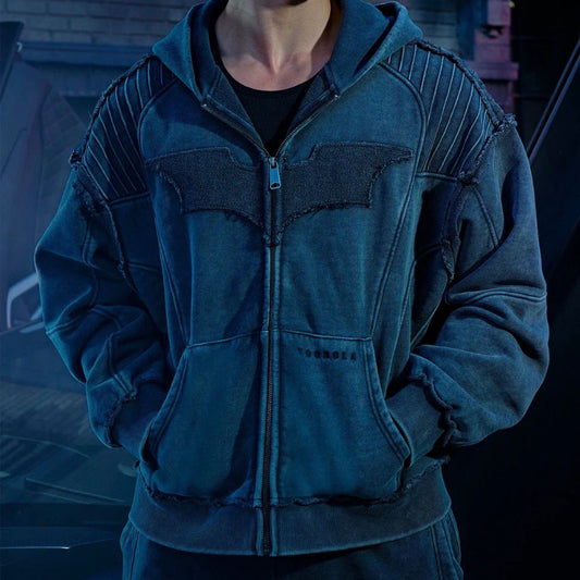 Youngla x Batman Zip Grey