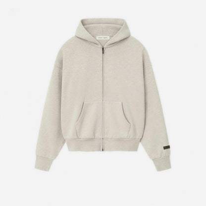Essential Fear Of God Hoodie Zip White