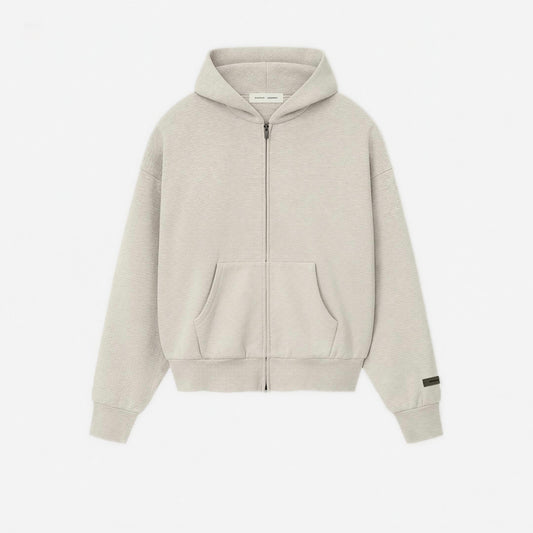 Essential Fear Of God Hoodie Zip White