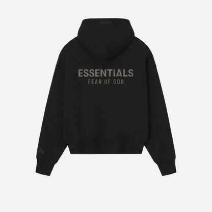 Essential Fear Of God Hoodie Zip Black