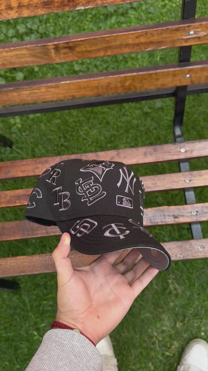 New Era 9forty A Frame MLB All Over Total Black